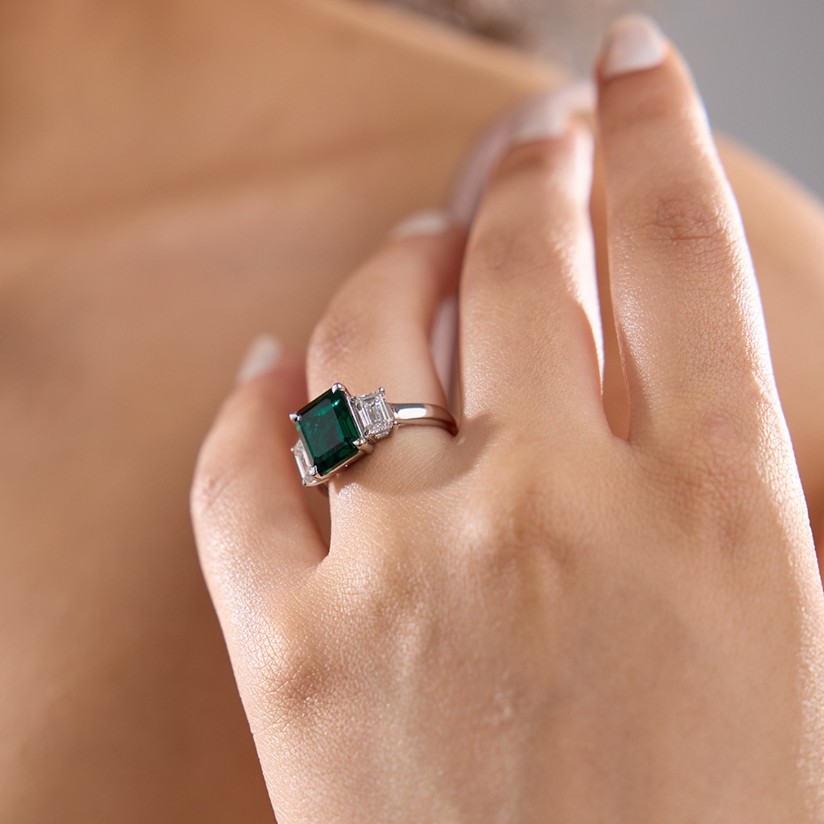 Created deals emerald ring